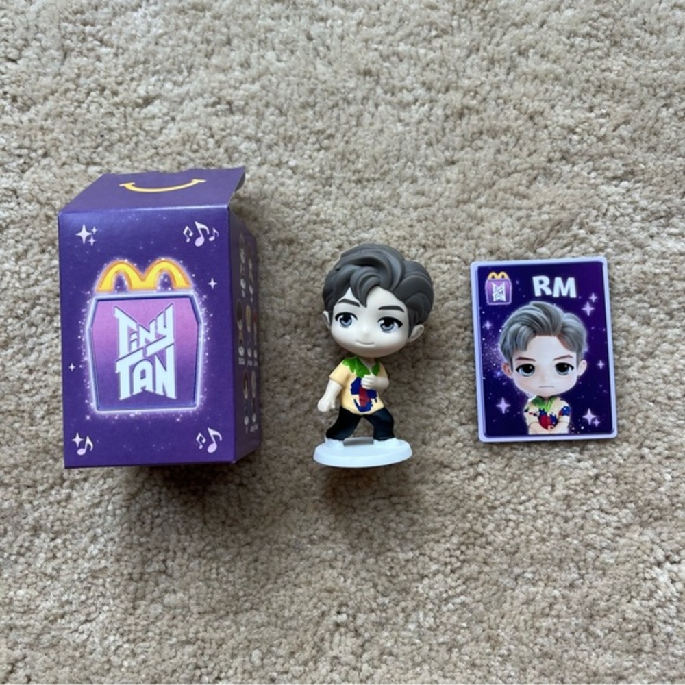 New! 2025 McDonald's #1 RM  TINY TAN x BTS 2025 Happy Meal Toy Limited Edn